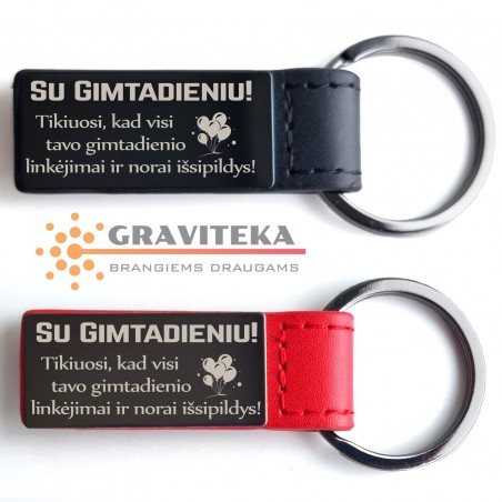 Su gimtadieniu - Raktų pakabukas