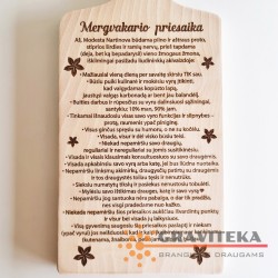 "Ilga - Mergvakario priesaika" Pjaustymo lentelė