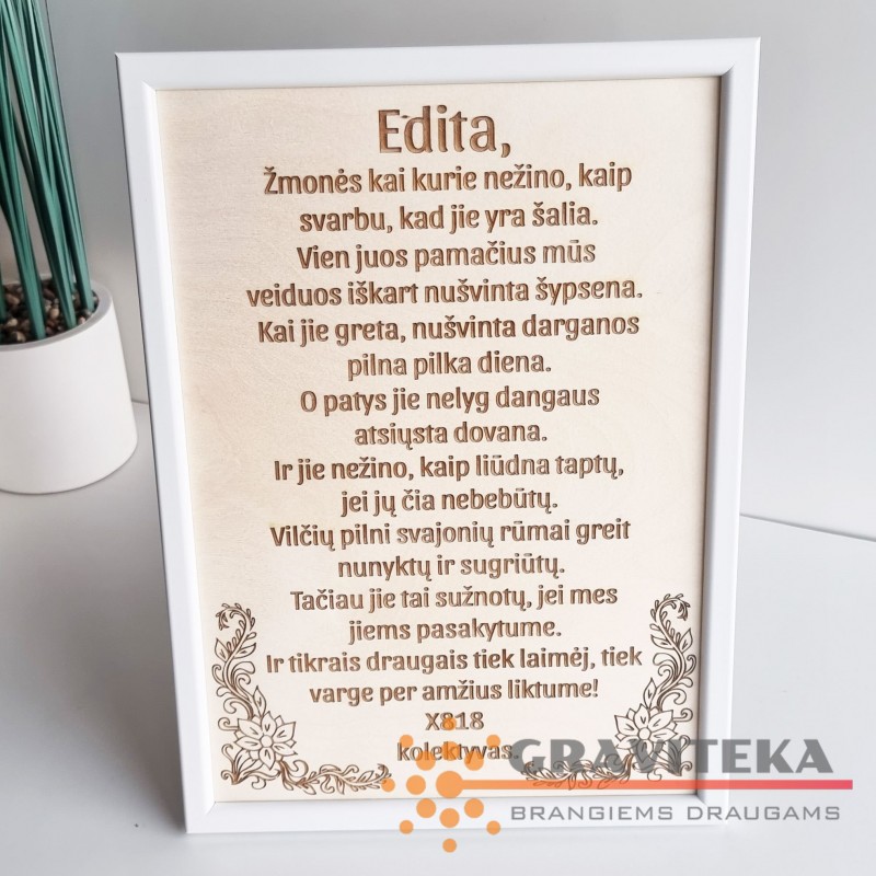 Padėka nuo kolektyvo