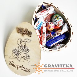 Velykų Siurprizas - Kiaušinio formos dėžutė
