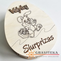 Velykų Siurprizas - Kiaušinio formos dėžutė