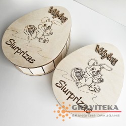 Velykų Siurprizas - Kiaušinio formos dėžutė