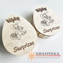 Velykų Siurprizas - Kiaušinio formos dėžutė