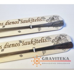 Graviruotas šaukštelis su paduku "Geros dienos šaukštelis su vardu"